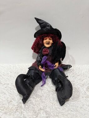 Vtg  Collectors Choice Dan Dee Halloween With Doll + Bat